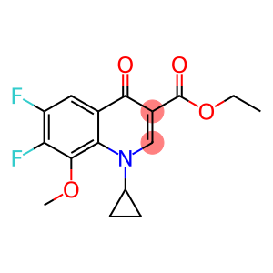 1-Cyclopropyl-6,7-Difluoro-1,4-Dihydro-8-Methoxy-4-Oxo-3-Quinoline Carboxylic Acid Ethyl Eater