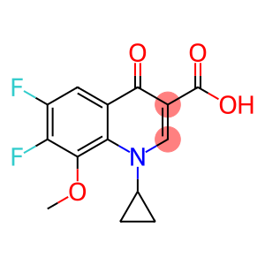 1-环丙基-6,7-二氟-8-甲氧基-4-氧代-3-喹啉羧酸