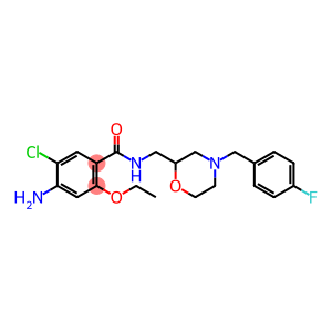 4-AMINO-5-CHLORO-2-ETHOXY-N-((4-(4-FLUOROBENZYL)-2-MORPHOLINYL)METHYL)BENZAMIDE