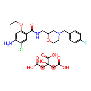 4-amino-5-chloro-2-ethoxy-N-{[4-(4-fluorobenzyl)morpholin-2-yl]methyl}benzamide 2-hydroxypropane-1,2,3-tricarboxylate dihydrate (salt)