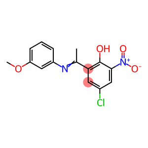 4-CHLORO-2-[1-[(3-METHOXYPHENYL)IMINO]ETHYL]-6-NITRO-PHENOL