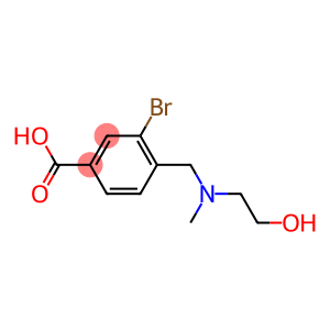 3-BroMo-4-(((2-hydroxyethyl)(Methyl)aMino)Methyl)benzoic acid