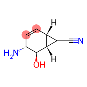 Bicyclo[4.1.0]hept-2-ene-7-carbonitrile, 4-amino-5-hydroxy-, (1R,4R,5R,6R,7R)-rel-