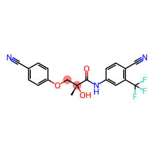 Propanamide, 3-(4-cyanophenoxy)-N-[4-cyano-3-(trifluoromethyl)phenyl]-2-hydroxy-2-methyl-, (2R)-