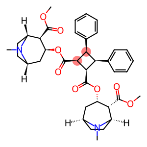3α,4α-Diphenylcyclobutane-1β,2α-dicarboxylic acid bis[(1R,5S)-2-(methoxycarbonyl)-8-methyl-8-azabicyclo[3.2.1]octan-3-yl] ester