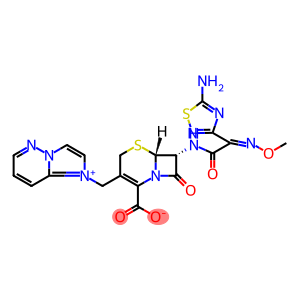 1-[[(6R,7R)-7-[[(2Z)-(5-Amino-1,2,4-thiadiazol-3-yl)(methoxyimino)acetyl]amino]-2-carboxy-8-oxo-5-thia-1-azabicyclo[4.2.0]oct-2-en-3-yl]methyl]-imidazo[1,2-b]pyridazinium hydroxide inner salt