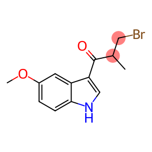 1-Propanone, 3-bromo-1-(5-methoxy-1H-indol-3-yl)-2-methyl-