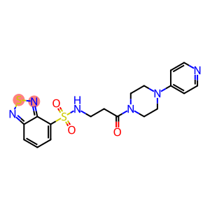 N-{3-Oxo-3-[4-(4-pyridinyl)-1-piperazinyl]propyl}-2,1,3-benzothiadiazole-4-sulfonamide
