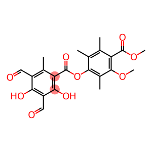 Benzoic acid, 3,5-diformyl-2,4-dihydroxy-6-methyl-, 3-methoxy-4-(methoxycarbonyl)-2,5,6-trimethylphenyl ester