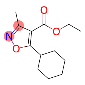 4-Isoxazolecarboxylic acid, 5-cyclohexyl-3-methyl-, ethyl ester