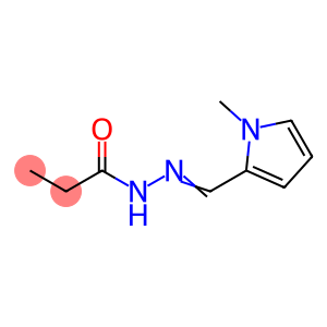 Propanoic  acid,  [(1-methyl-1H-pyrrol-2-yl)methylene]hydrazide  (9CI)