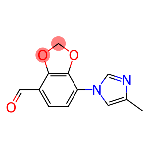 1,3-Benzodioxole-4-carboxaldehyde, 7-(4-methyl-1H-imidazol-1-yl)-