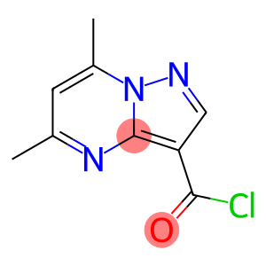 Pyrazolo[1,5-a]pyrimidine-3-carbonyl chloride, 5,7-dimethyl- (9CI)