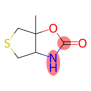 Thieno[3,4-d]oxazol-2(3H)-one, tetrahydro-6a-methyl- (9CI)