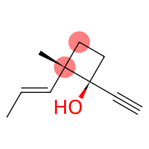 Cyclobutanol, 1-ethynyl-2-methyl-2-(1-propenyl)-, [1α,2α(E)]- (9CI)