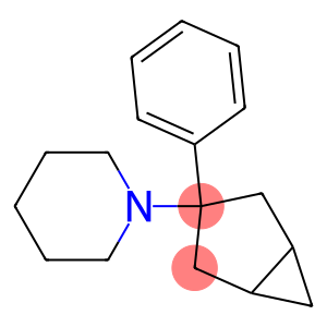 3-phenyl-3-(N-piperidinyl)bicyclo(3.1.0)hexane