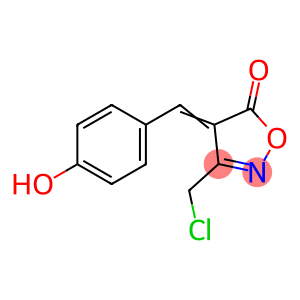 3-(chloromethyl)-4-[(4-hydroxyphenyl)methylidene]-1,2-oxazol-5-one