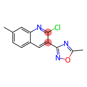 2-chloro-7-methyl-3-(5-methyl-1,2,4-oxadiazol-3-yl)quinoline