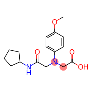 [[2-(cyclopentylamino)-2-oxoethyl](4-methoxyphenyl)amino]acetic acid