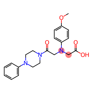 {(4-methoxyphenyl)[2-oxo-2-(4-phenylpiperazin-1-yl)ethyl]amino}acetic acid