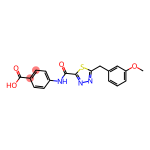 4-({[5-(3-methoxybenzyl)-1,3,4-thiadiazol-2-yl]carbonyl}amino)benzoic acid