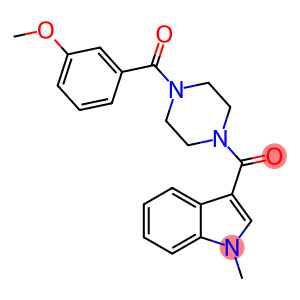 Methanone, [4-(3-methoxybenzoyl)-1-piperazinyl](1-methyl-1H-indol-3-yl)-