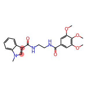 1H-Indole-3-carboxamide, 1-methyl-N-[2-[(3,4,5-trimethoxybenzoyl)amino]ethyl]-