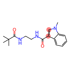 N-{2-[(2,2-dimethylpropanoyl)amino]ethyl}-1-methyl-1H-indole-3-carboxamide