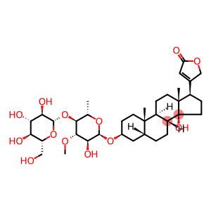 Card-20(22)-enolide, 3-[(6-deoxy-4-O-β-D-glucopyranosyl-3-O-methyl-α-L-glucopyranosyl)oxy]-14-hydroxy-, (3β,5β)-
