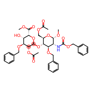 a-D-Glucopyranoside,methyl 4-O-[2-O-acetyl-6-methyl-3-O-(phenylmethyl)-a-L-idopyranuronosyl]-2-deoxy-2-[[(phenylmethoxy)carbonyl]amino]-3-O-(phenylmethyl)-,6-acetate