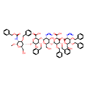 α-D-Glucopyranoside, methyl O-2-azido-2-deoxy-3,4-bis-O-(phenylmethyl)-α-D-glucopyranosyl-(1→4)-O-2,3-bis-O-(phenylmethyl)-β-D-glucopyranuronosyl-(1→4)-O-2-azido-2-deoxy-α-D-glucopyranosyl-(1→4)-O-3-O-(phenylmethyl)-α-L-idopyranuronosyl-(1→4)-2-deoxy-2-[[
