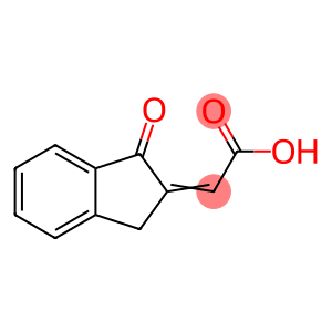 Acetic acid, 2-(1,3-dihydro-1-oxo-2H-inden-2-ylidene)-