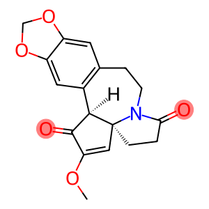 Cephalotaxine, 3-deoxy-3,8-dioxo-, (±)-