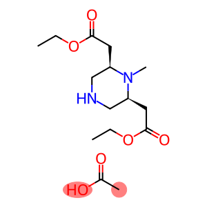 Diethyl 2,2'-[(2R,6S)-1-methylpiperazine-2,6-diyl]diacetate acetic acid
