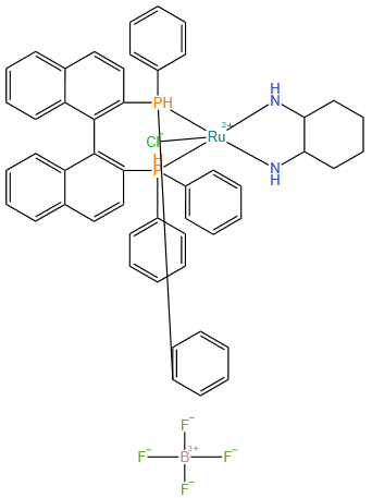 Chloro[(R)-2,2'-bis(diphenylphosphino)-1,1'-binaphthyl][(1R,2R)-cyclohexane-1,2-diamine)]ruthenium(II) tetrafluoroborate