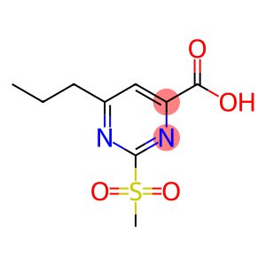 4-Pyrimidinecarboxylic acid, 2-(methylsulfonyl)-6-propyl-