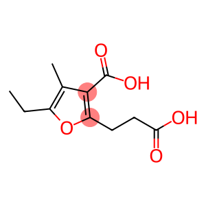 3-carboxy-4-methyl-5-ethyl-2-furanpropionic acid