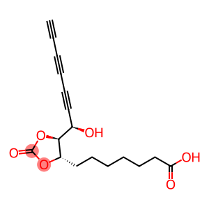 (4S-(4alpha,5beta(S')))-5-(1-Hydroxy-2,4,6-heptatriynyl)-2-oxo-1,3-dioxolane-4-heptanoic acid