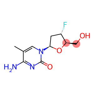 2',3'-Dideoxy-3'-fluoro-5-methylcytidine