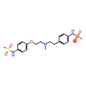 N-[4-[2-[2-[4-(methanesulfonamido)phenyl]ethyl-methylamino]ethoxy]phenyl]methanesulfonamide