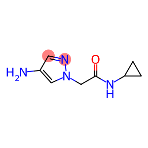 2-(4-amino-1H-pyrazol-1-yl)-N-cyclopropylacetamide