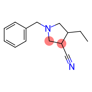 1-BENZYL-4-ETHYL-PYRROLIDINE-3-CARBONITRILE