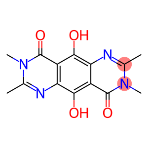 Pyrimido[4,5-g]quinazoline-4,9-dione,  3,8-dihydro-5,10-dihydroxy-2,3,7,8-tetramethyl-