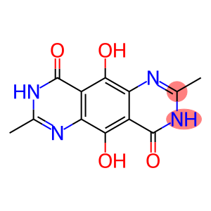 Pyrimido[4,5-g]quinazoline-4,9-dione,  1,6-dihydro-5,10-dihydroxy-2,7-dimethyl-  (9CI)