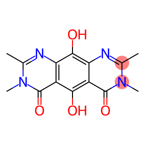 Pyrimido[5,4-g]quinazoline-4,6(3H,7H)-dione,  5,10-dihydroxy-2,3,7,8-tetramethyl-