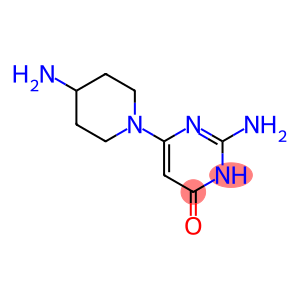 2-amino-6-(4-aminopiperidin-1-yl)-1H-pyrimidin-4-one