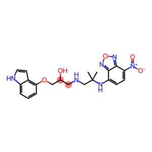 1-(1H-Indol-4-Yloxy)-3-((2-Methyl -2-((7-Nitro-4-Benzofurazanyl)amino)propyl)amino-2-Propanol