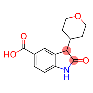 1H-INDOLE-5-CARBOXYLIC ACID, 2,3-DIHYDRO-2-OXO-3-(TETRAHYDRO-2H-PYRAN-4-YL)-