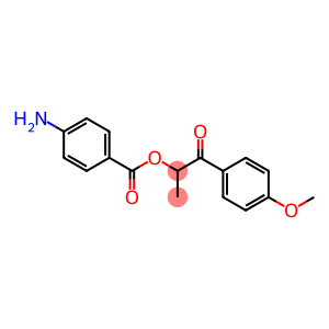 2-(4-methoxyphenyl)-1-methyl-2-oxoethyl 4-aminobenzoate