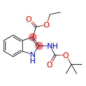 1H-Indole-3-carboxylic acid, 2-[[(1,1-dimethylethoxy)carbonyl]amino]-, ethyl ester